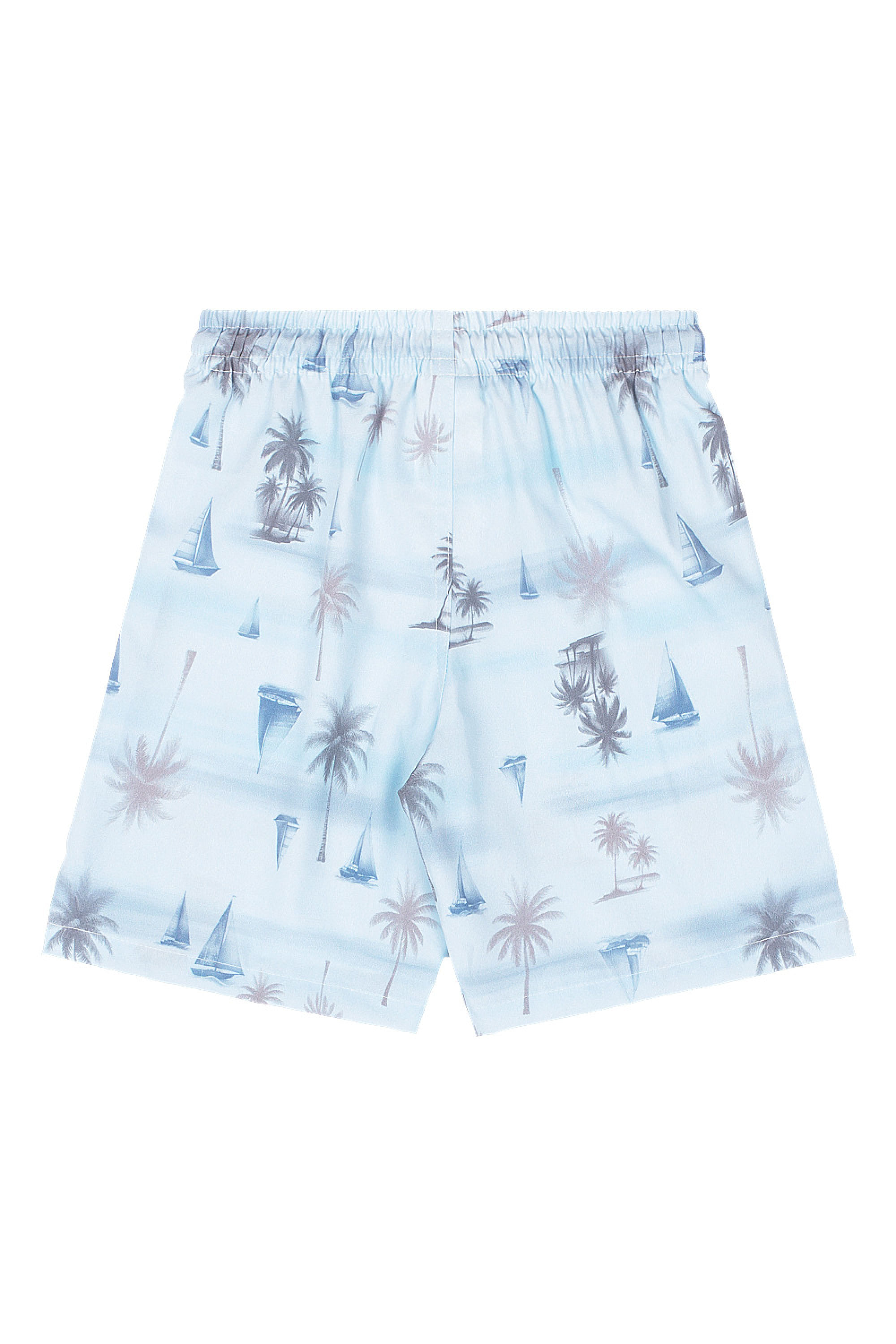 Conjunto Infantil com Camiseta e Bermuda Tropical (Cinza Escuro) Quimby - Imagem 42